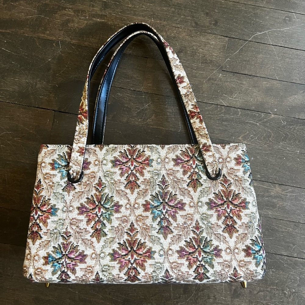 Vintage 1960s Kadin Tapestry Handbag